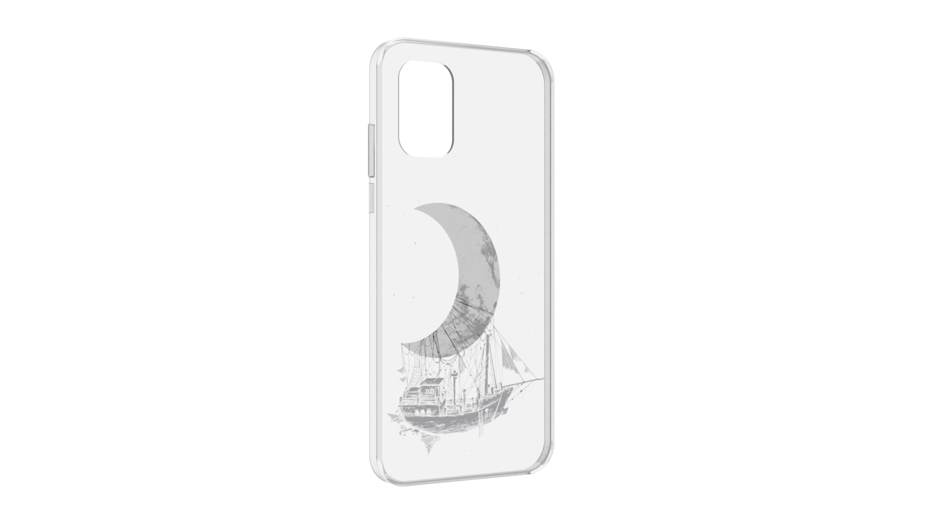 

Чехол MyPads черно белый корабль полумесяц для Nokia G21, Прозрачный, Tocco