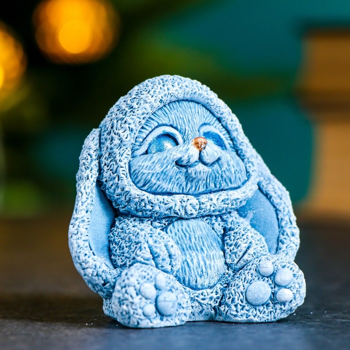 

Фигура "Зайчик в костюме" серо-голубой, 7х7х6см