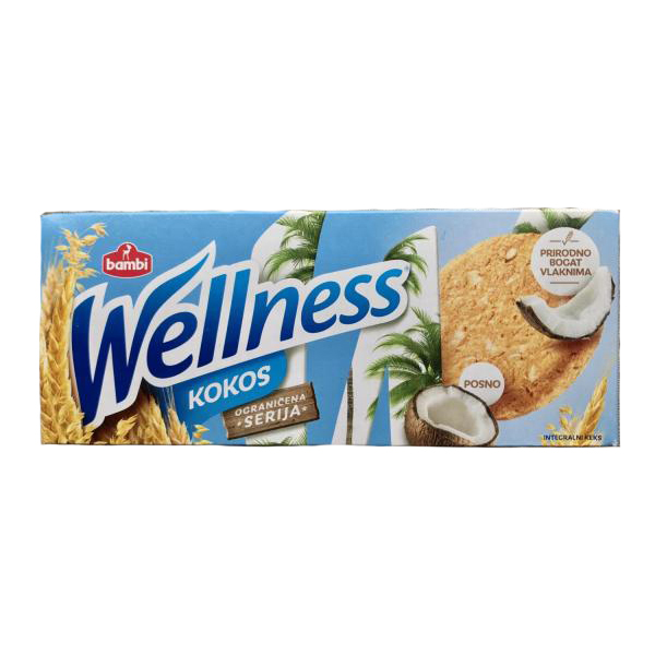 фото Печенье wellness с кокосом и витаминами 210г