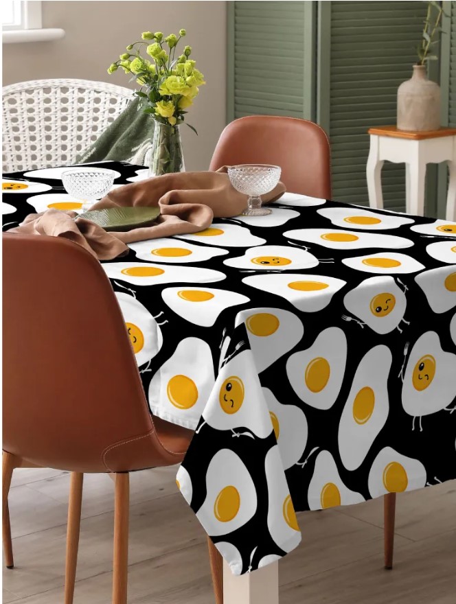 

Скатерть рогожка 145х180 Crazy Getup Eggs