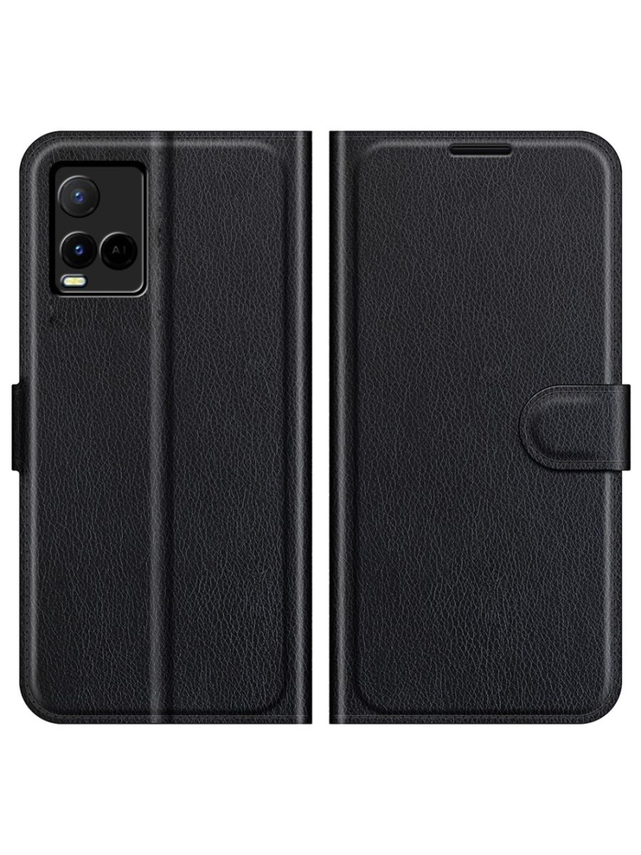 

Чехол Wallet для смартфона Vivo Y21 черный