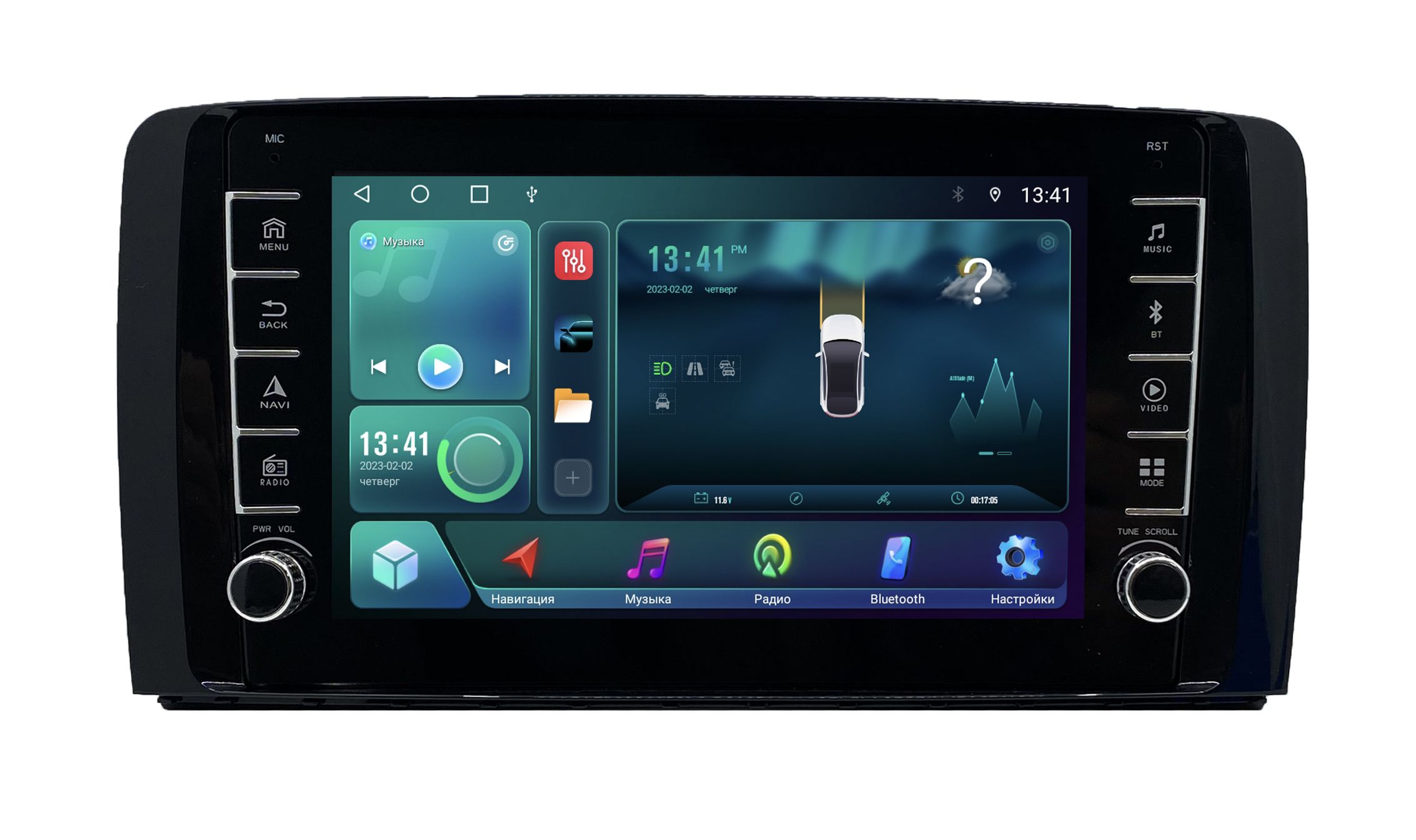 Штатная магнитола ANDROID Mercedes-Benz R Class W251 2005-2017 Android 12 232 GB с 2353100₽