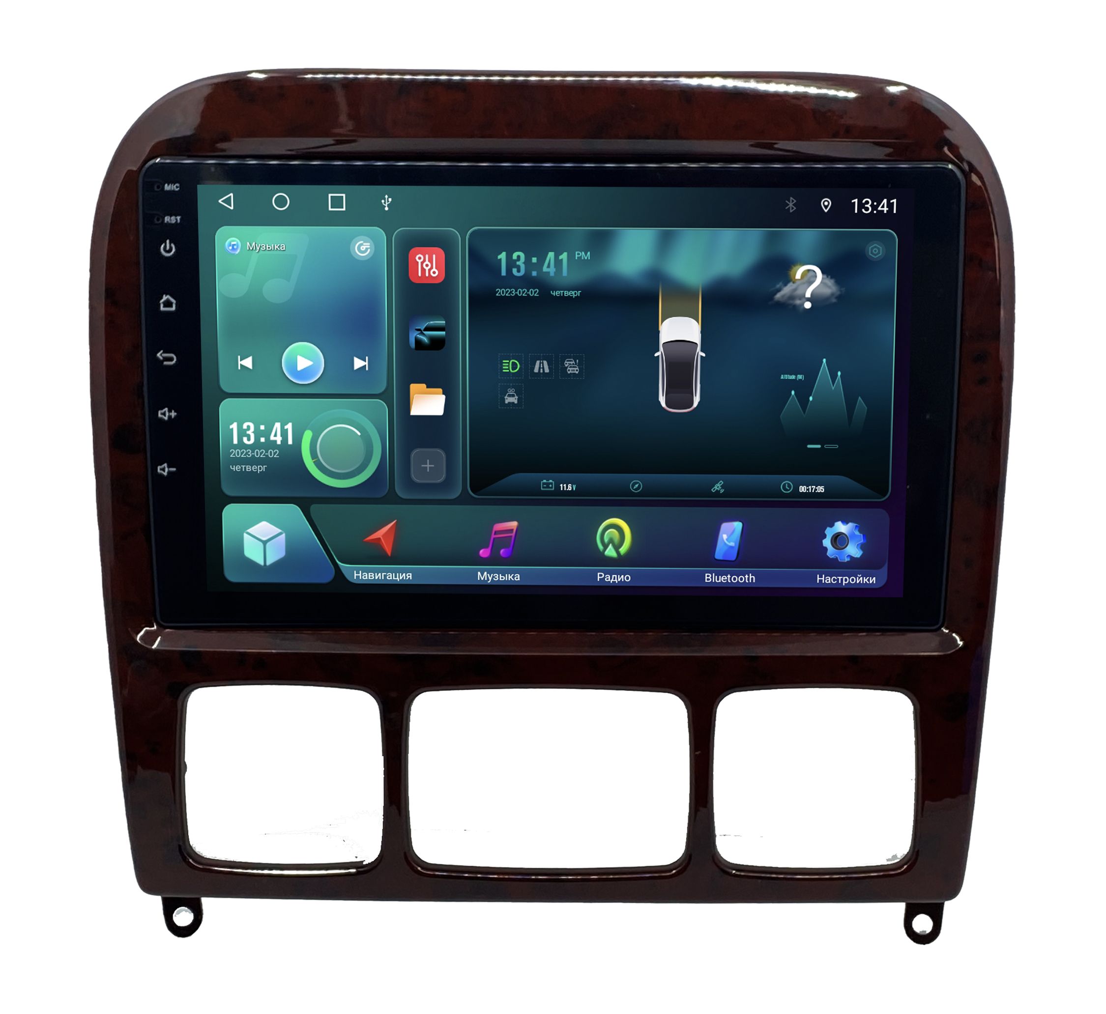 Штатная магнитола ANDROID Mercedes-Benz S Class W220 1998-2005 Android 12 464 GB Мул 3074200₽