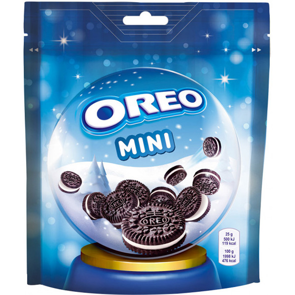 фото Печенье oreo mini с какао и ванильным вкусом 100г