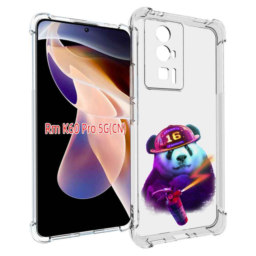 

Чехол MyPads Яркая панда детский для Xiaomi Redmi K60 Pro, Прозрачный, Tocco