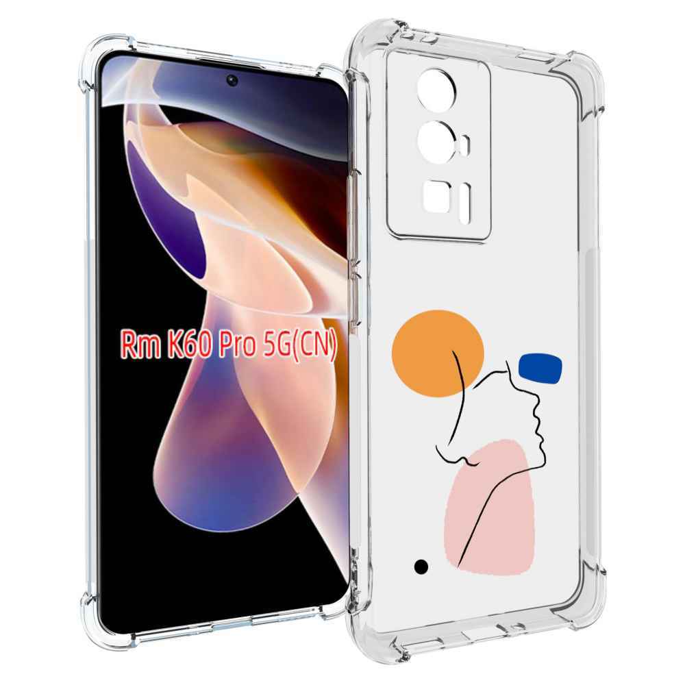 

Чехол MyPads абстракция девушки женский для Xiaomi Redmi K60 Pro, Прозрачный, Tocco