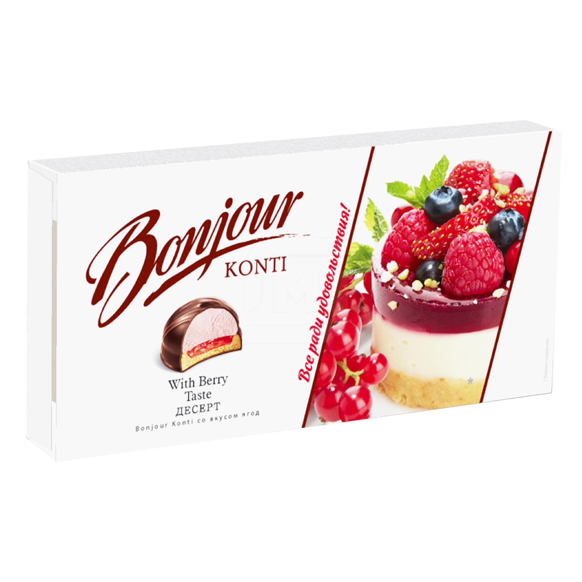 Десерт Konti Bonjour souffle со вкусом ягод 232г
