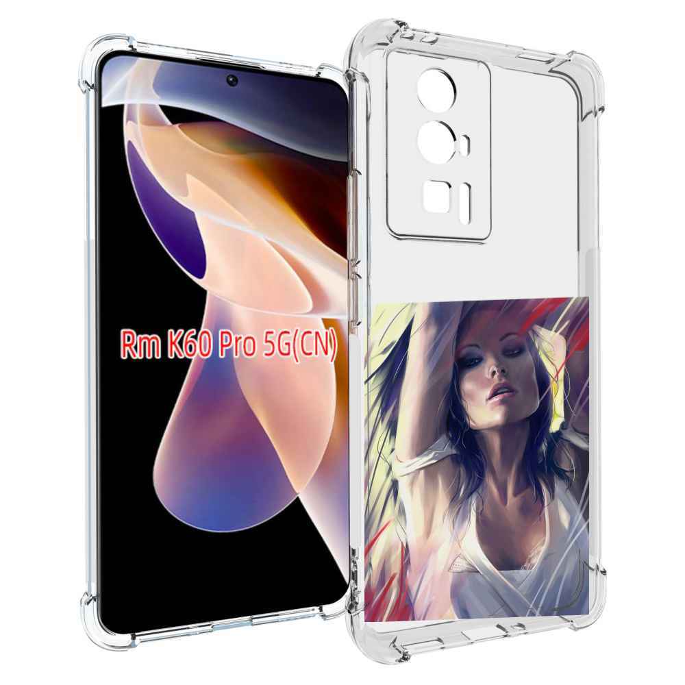 

Чехол MyPads акварельная-девушка женской для Xiaomi Redmi K60 Pro, Прозрачный, Tocco