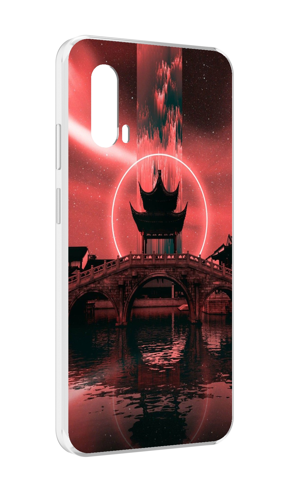 

Чехол MyPads японский мост красный фон для Blackview BV7100, Прозрачный, Tocco
