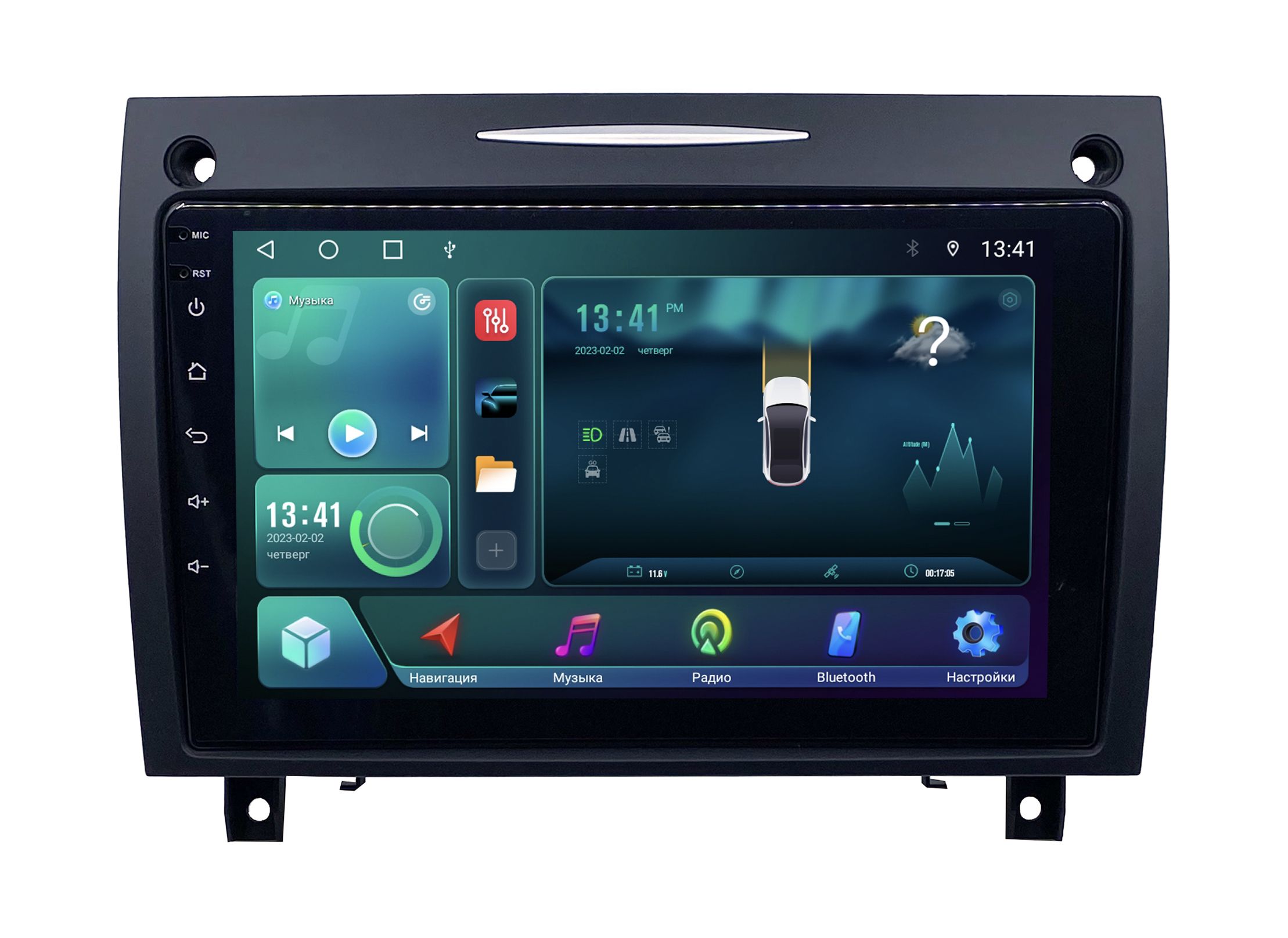 Штатная магнитола ANDROID Mercedes-Benz SLK R171 2004-2011 Android 12 8128 GB Мульти 4214700₽