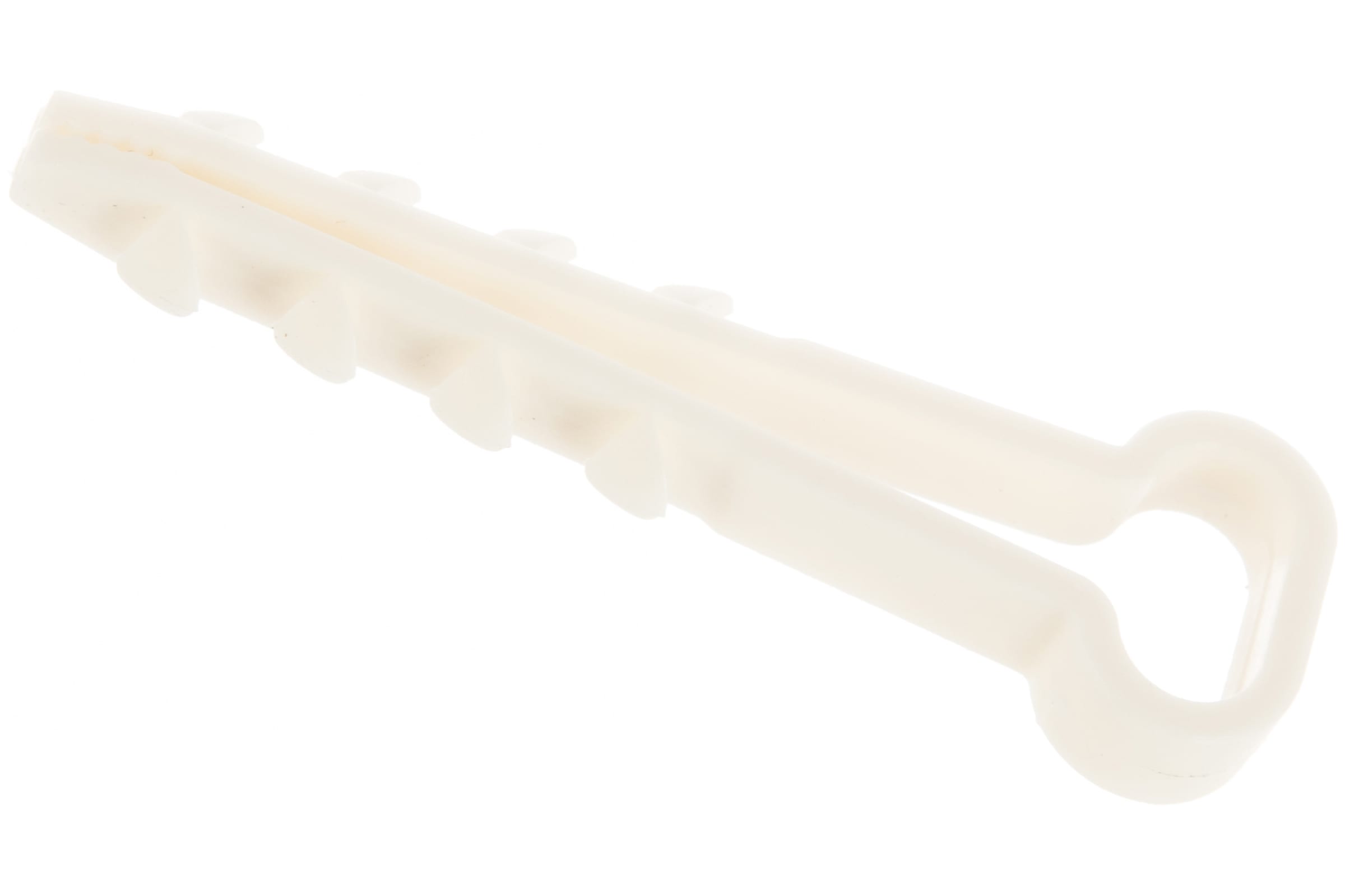 фото Креп-комп дюбель хомут для крепления прямоугольного кабеля, цвет-белый 10х5 100шт дх105