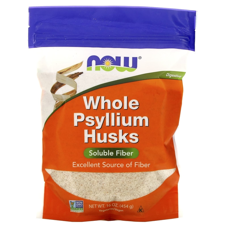 Цельная оболочка семян подорожника NOW Psyllium Husk Whole 454г 3249₽