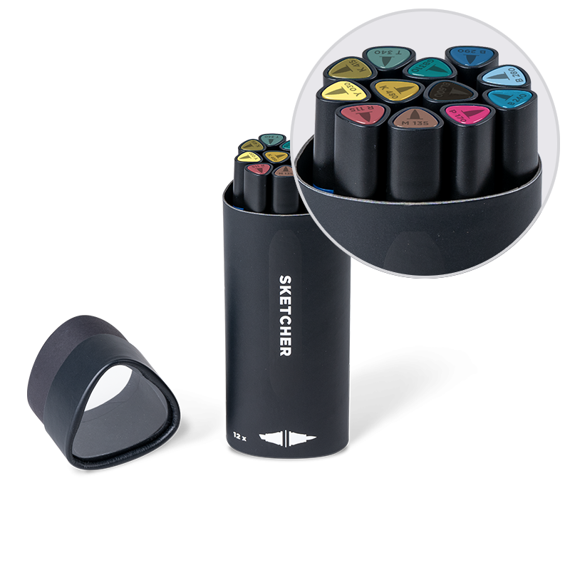 

Набор маркеров Molotow Sketcher Main Kit III 12 штук, Разноцветный, Sketcher Main Kit III 12 штук