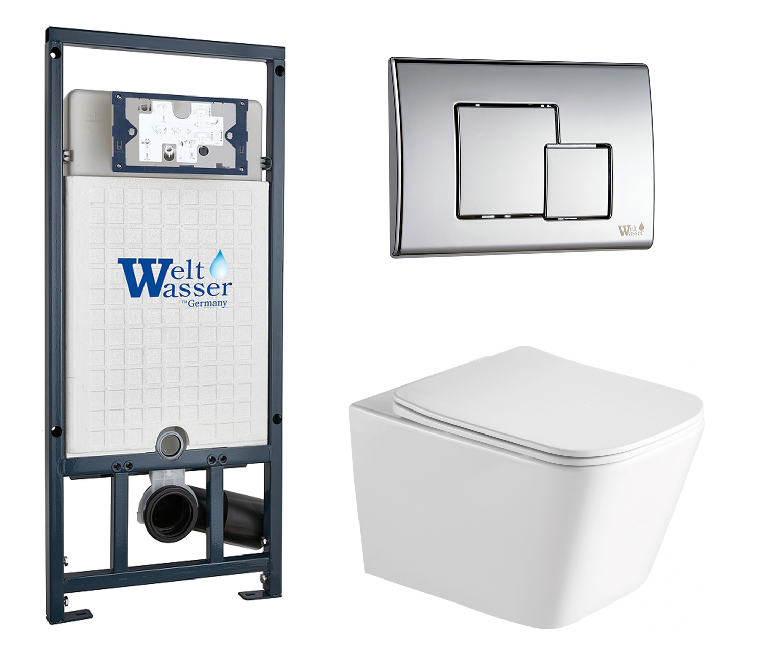 

Комплект: инсталляция WeltWasser Marberg 507 + унитаз SantiLine SL-5007 с кнопкой хром