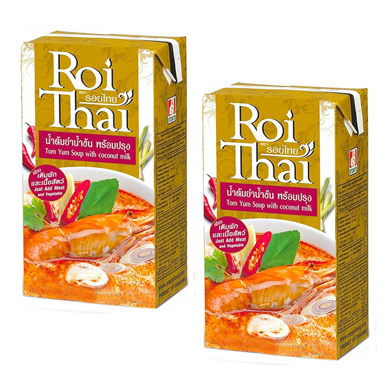 

Суп Том Ям Roi Thai с кокосовым молоком 2 шт по 250 мл