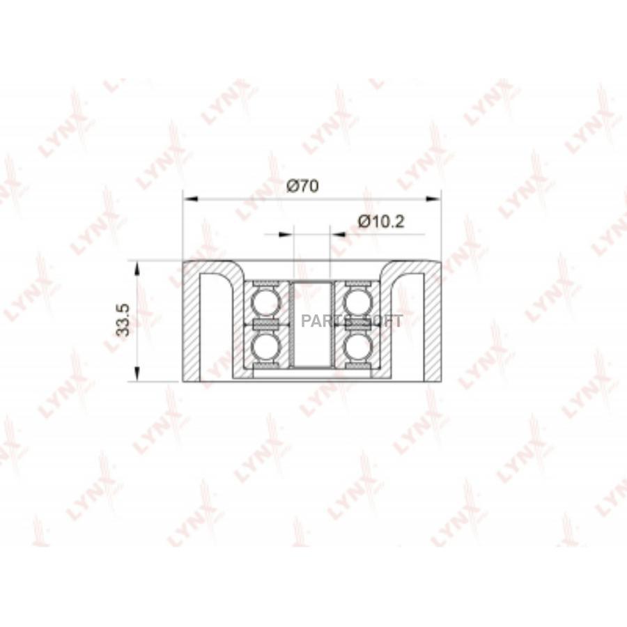 

Ролик натяжной / приводной подходит для nissan juke 1.6 10 / micrak12/3 1.6 05 / note 1.