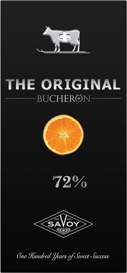 Шоколад Bucheron Горький с Апельсином и Орехами 72% 100г