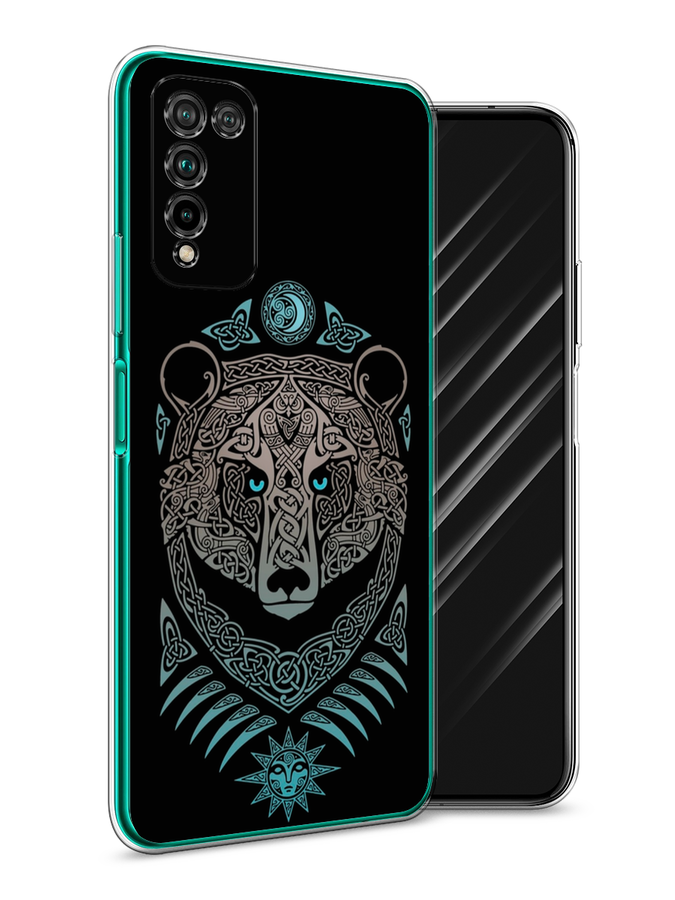 

Чехол Awog на Honor 10X Lite "Кельтский медведь", Черный;серый, 6104650-2