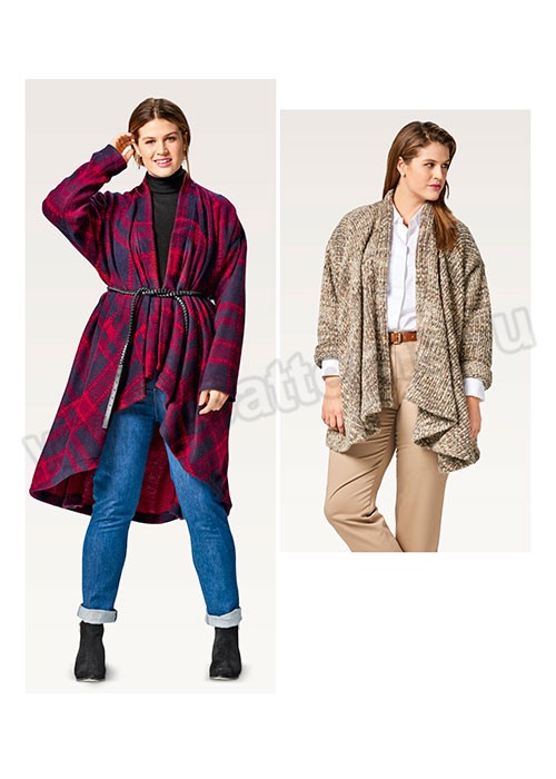 

Выкройка Burda №6490 — Кардиган