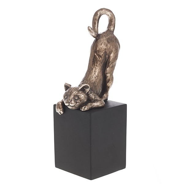 фото Статуэтка veronese "играющая кошка" 14см (bronze) veronese design