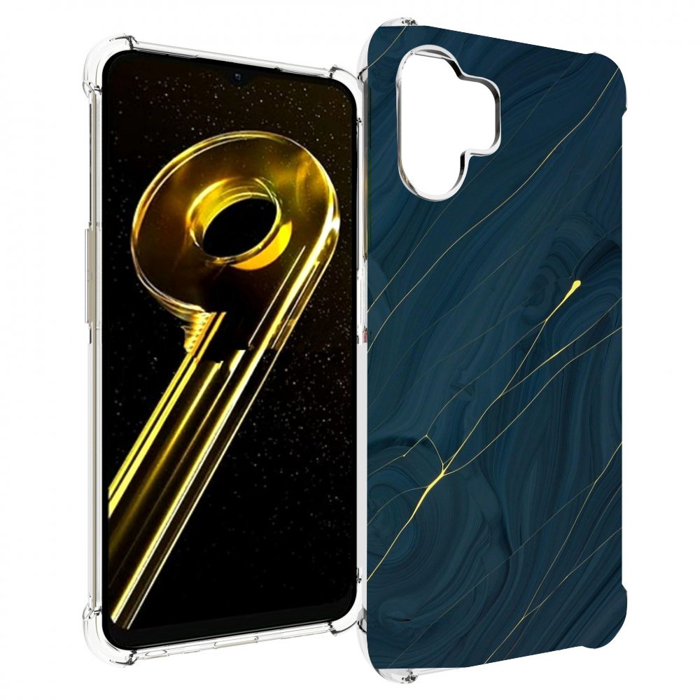 

Чехол бампер MyPads дерево с золотыми трещинами для Realme 10 5G..., Прозрачный, Tocco