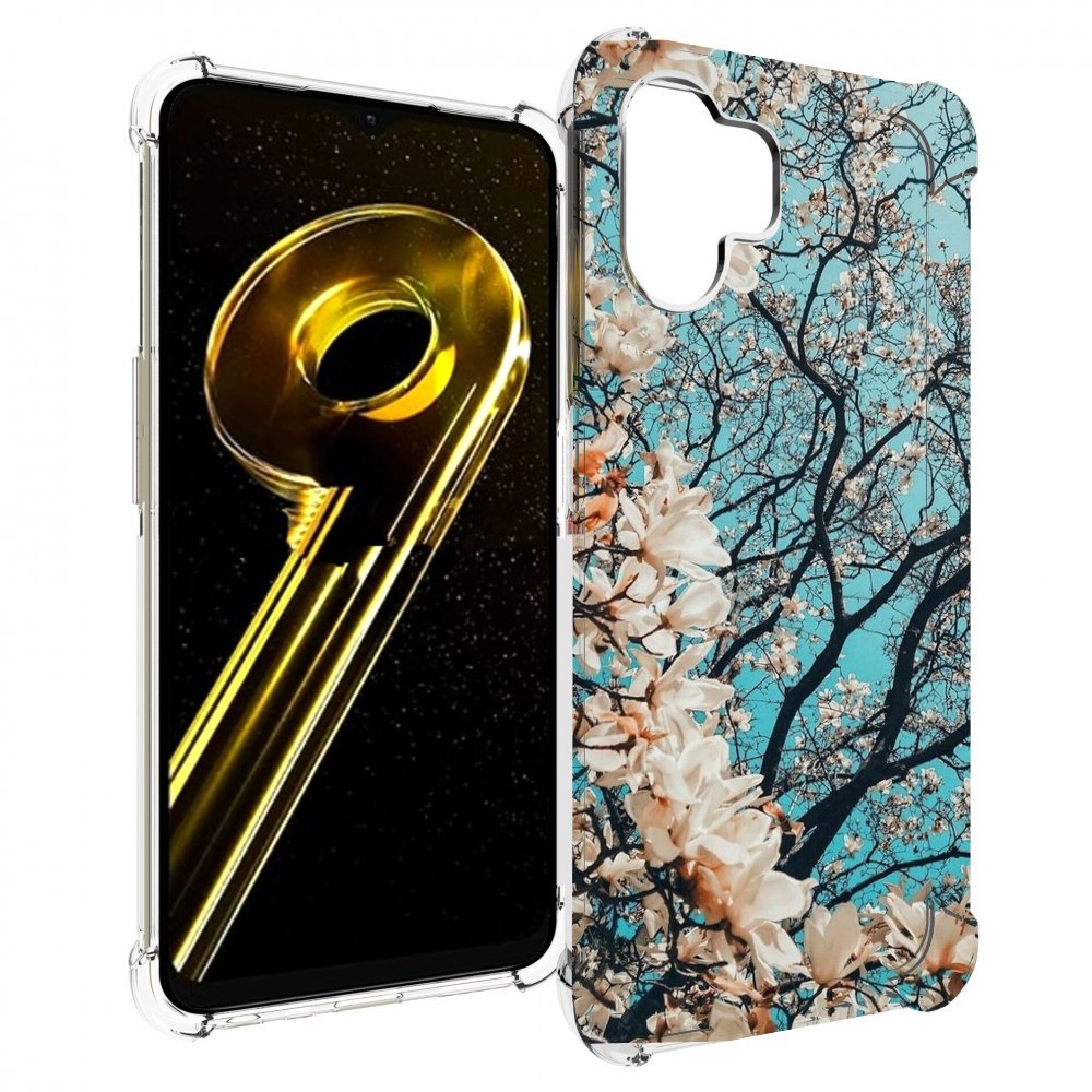 

Чехол бампер MyPads дерево-с-цветочками для Realme 10 5G противо..., Прозрачный, Tocco