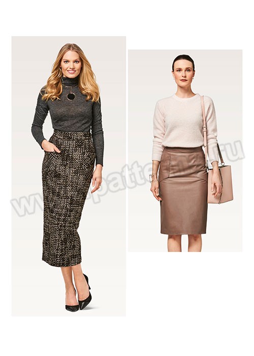 

Выкройка Burda №6469 — Юбка прямая