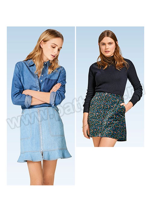 

Выкройка Burda №6480 — Юбка