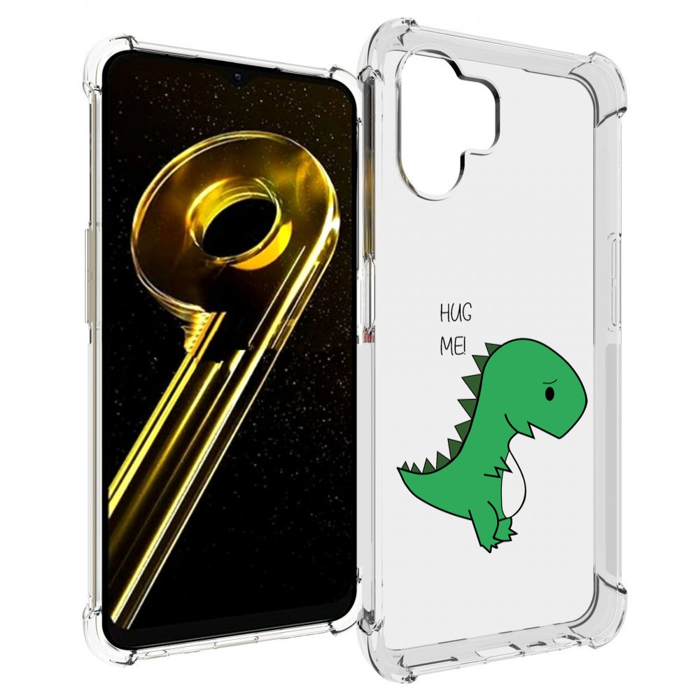 

Чехол бампер MyPads динозаврик для Realme 10 5G противоударный, Прозрачный, Tocco