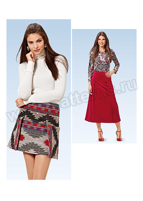 

Выкройка Burda №6597 — Юбка