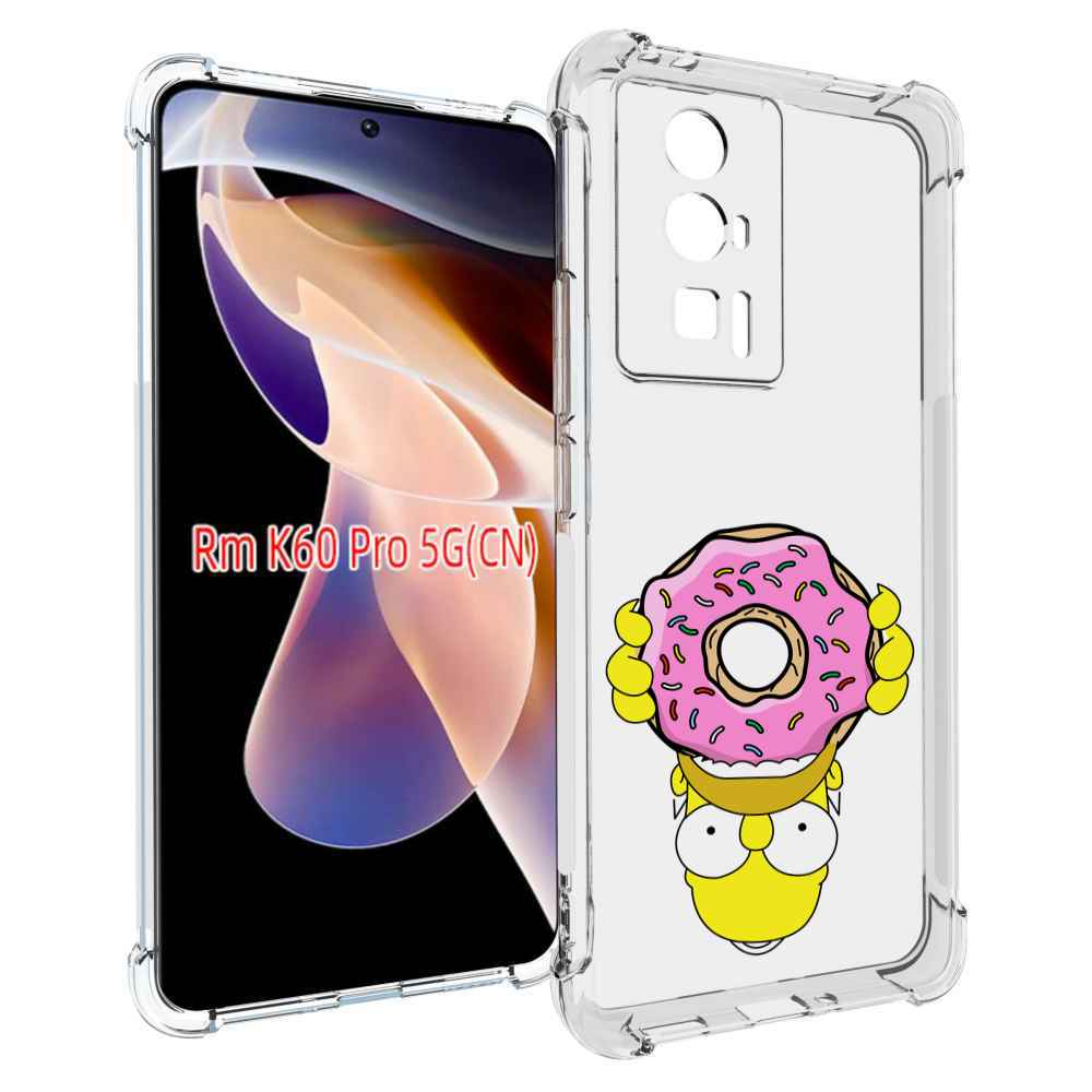 

Чехол MyPads большой-пончик для Xiaomi Redmi K60 Pro, Прозрачный, Tocco