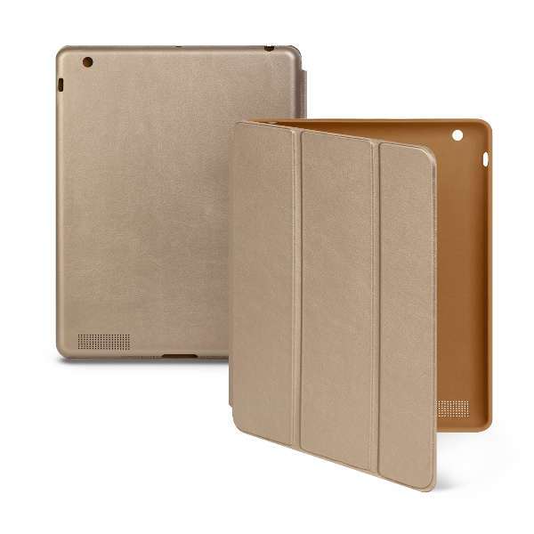 фото Чехол-книжка ipad 2 smart case gold nobrand