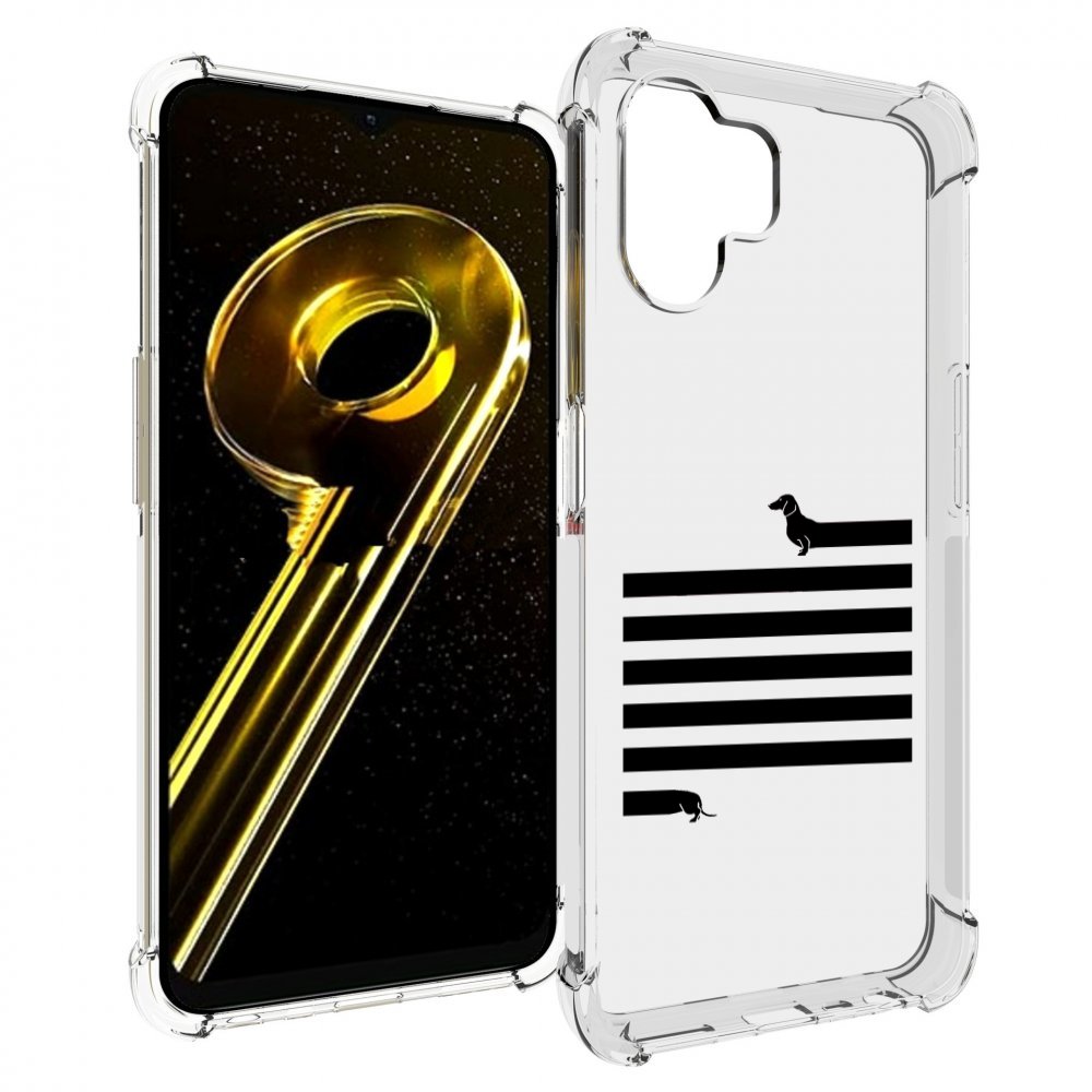 

Чехол бампер MyPads длинная-такса для Realme 10 5G противоударный, Прозрачный, Tocco