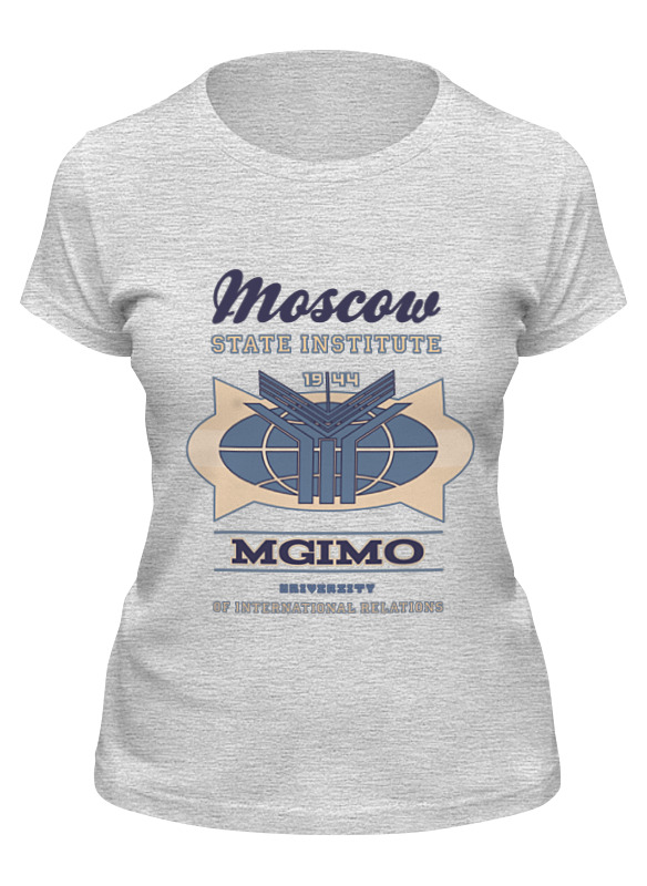 

Футболка женская Printio Мужская мгимо серая XL, Серый, Мужская мгимо
