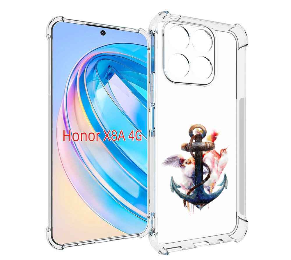 

Чехол MyPads якорь с птицами для Honor X8a, Tocco