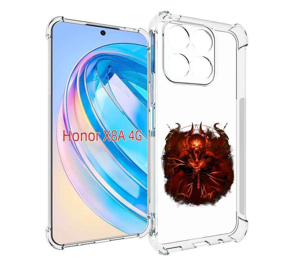 

Чехол MyPads яркий демон для Honor X8a, Tocco