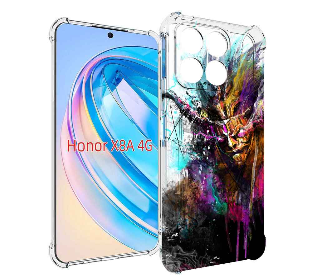 

Чехол MyPads яркий дьявол для Honor X8a, Tocco