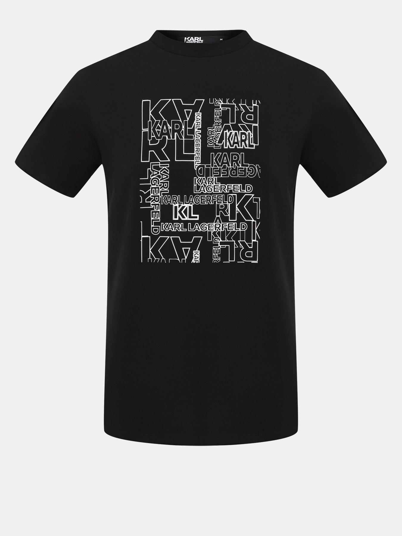 

Футболка мужская Karl Lagerfeld 469040 черная 46-48 RU, Черный, 469040