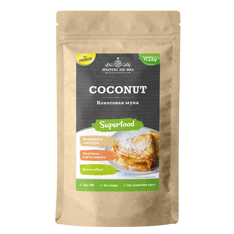 

Мука кокосовая Продукты XXII века Coconut Premium 100 г