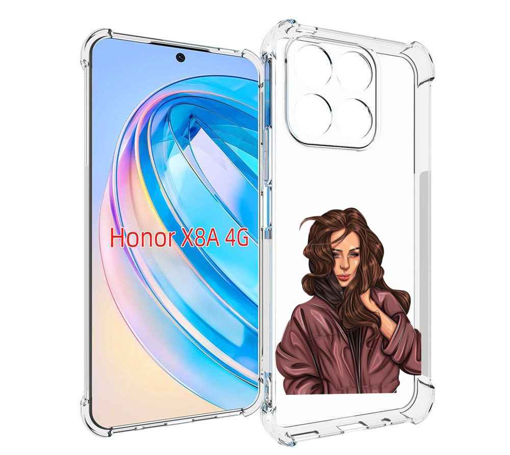 

Чехол MyPads Арт рисунок девушки для Honor X8a, Tocco