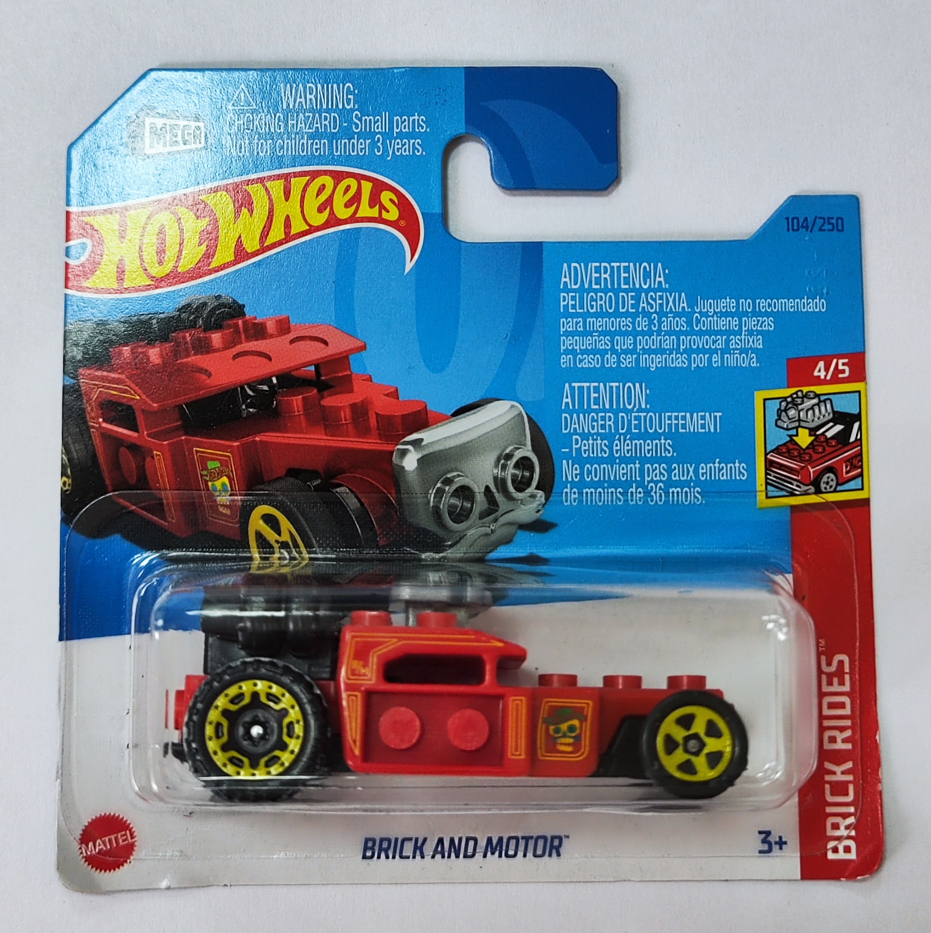 

Машинка базовой коллекции Hot Wheels BRICK AND MOTOR красная 5785/HKG37, Желтый;красный;черный, 5785/HKG37