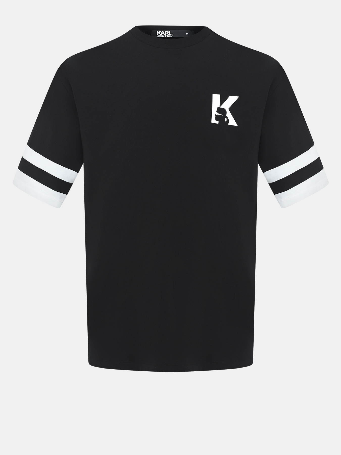 

Футболка мужская Karl Lagerfeld 469043 черная 50-52 RU, Черный, 469043