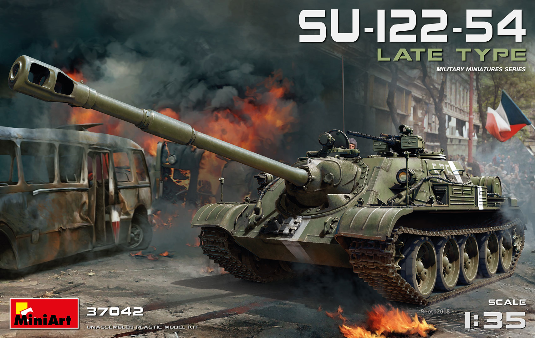 

Сборная модель MiniArt 1/35 CY-122-54 позднего типа 37042