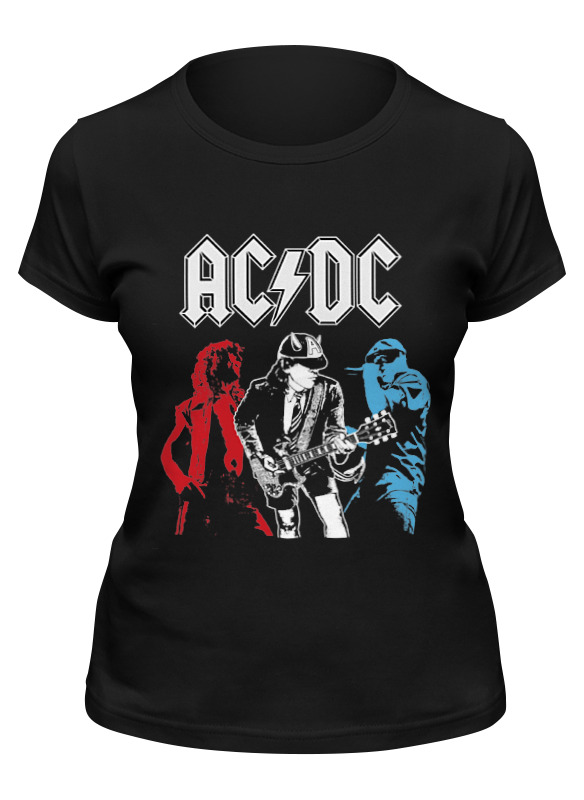

Футболка женская Printio Ac/dc черная XL, Ac/dc