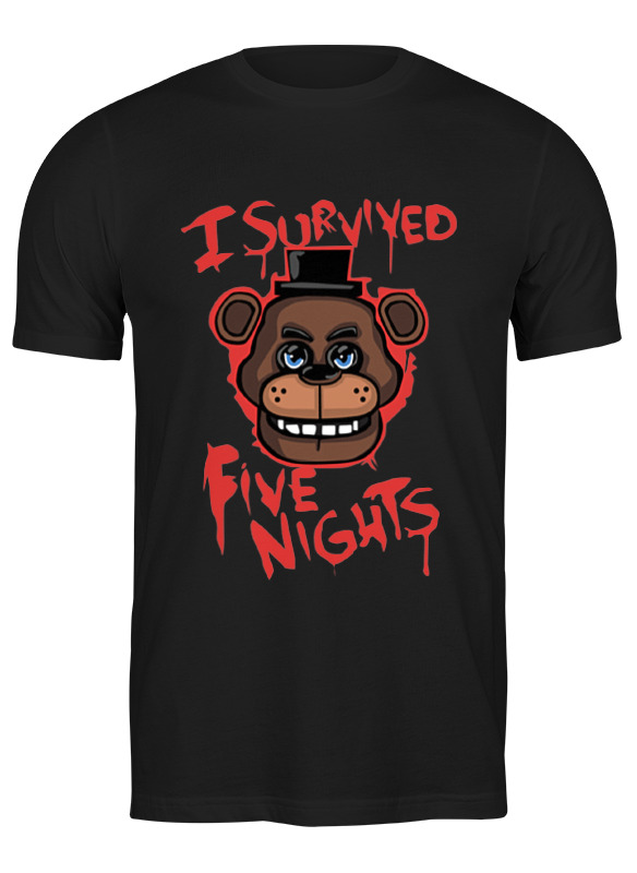 

Футболка мужская Printio Five nights at freddy черная XL, Черный, Five nights at freddy