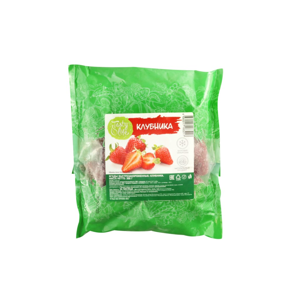 

Клубника Tasty life замороженная 300 г