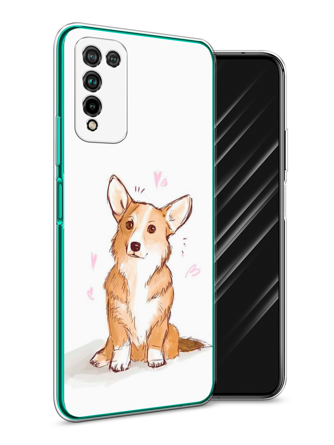 

Чехол Awog на Honor 10X Lite "Корги любовь", Бежевый;белый, 6104650-1