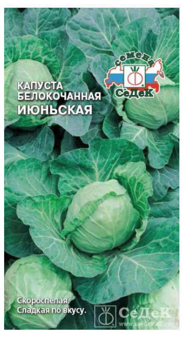 

Семена капуста белокочанная СеДеК Июньская 1 уп.