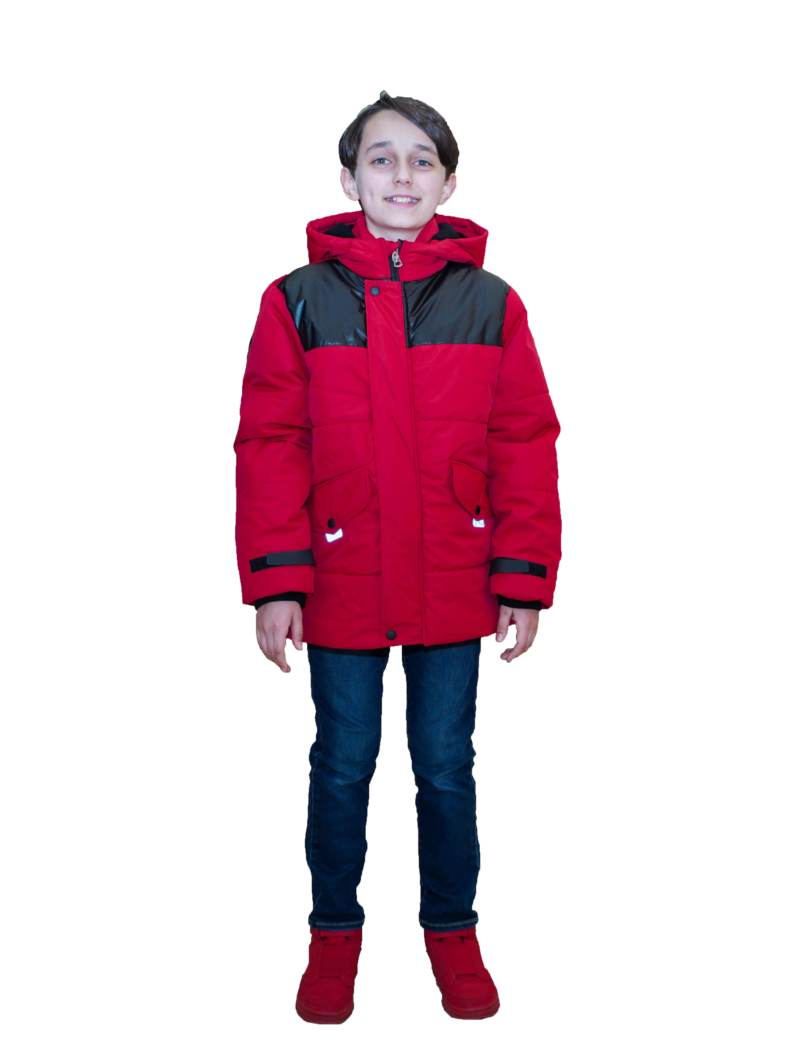 Куртка детская MDM MIDIMOD GOLD 20874, бордовый, 134