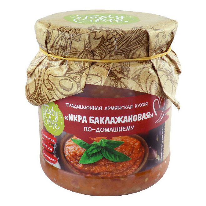 

Икра баклажановая Tasty Life По-домашнему консервированная 470 г